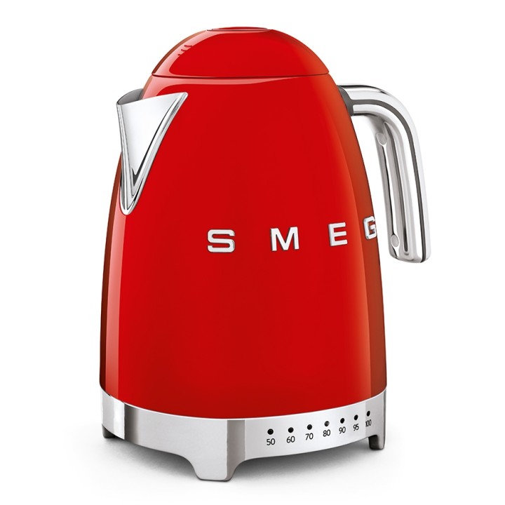 Smeg KLF04RDEU Elkedel m. Temperatur 1,7L Rød