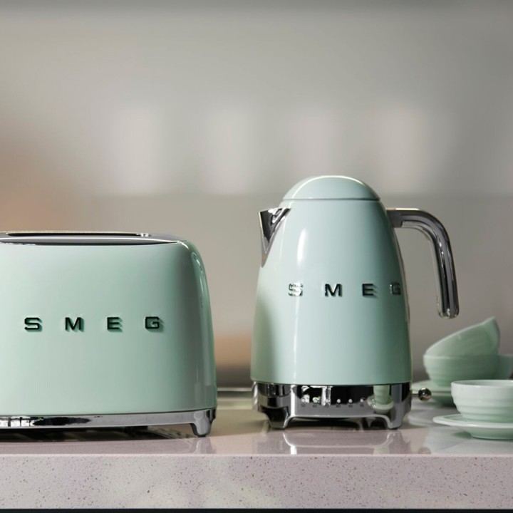 Smeg KLF04PGEU Elkedel m. Temperatur 1,7L Pastelgrøn