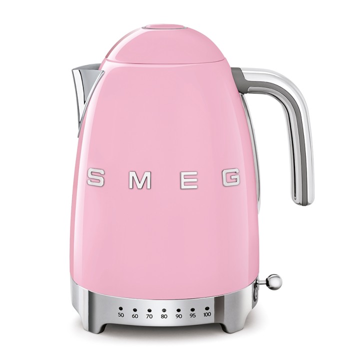Smeg KLF04PKEU Elkedel m. Temperatur 1,7L Rosa