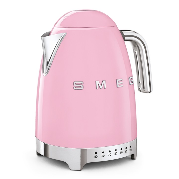 Smeg KLF04PKEU Elkedel m. Temperatur 1,7L Rosa