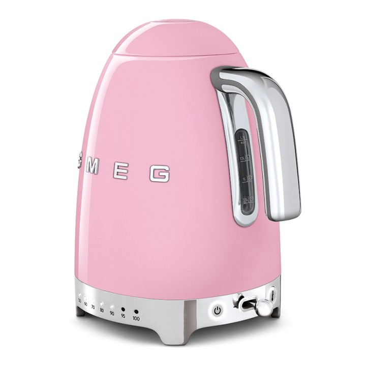 Smeg KLF04PKEU Elkedel m. Temperatur 1,7L Rosa