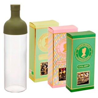 Hario Filter-In Istebrygger 750 ml Oliven Inkl. 3x100g Østerlandsk Thehus