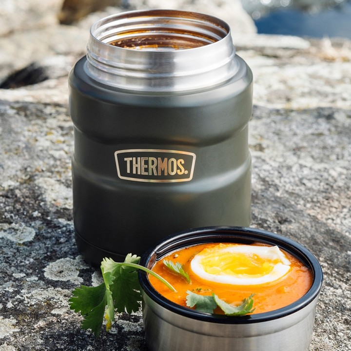 Thermos Madtermoflaske 0,47 L Mørkerød