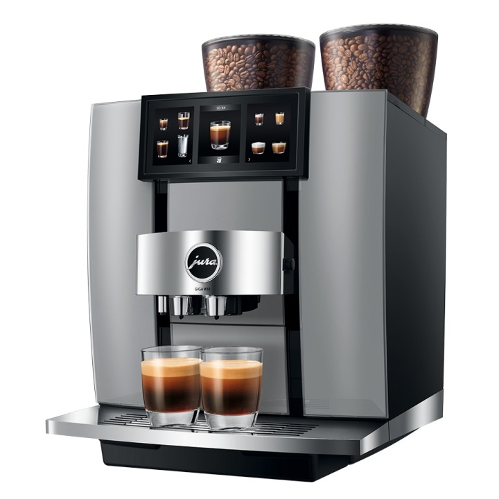 Jura Giga W10 (EA) Diamond Silver Espressomaskine Inkl. Startpakke