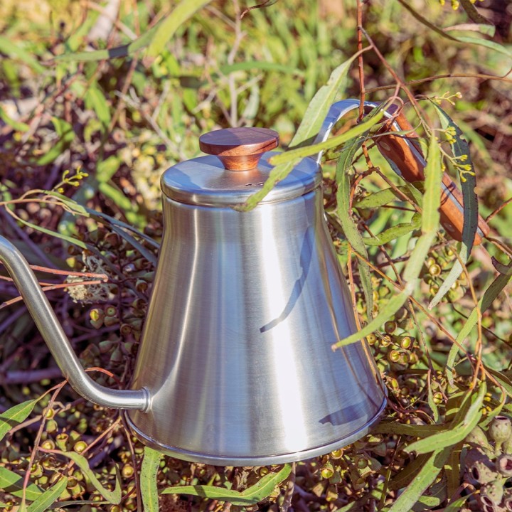 Hario V60 Kedel Stål/Træ 0,8 L