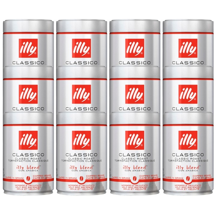 Illy Espresso Classico 12x250g Hele kaffebønner