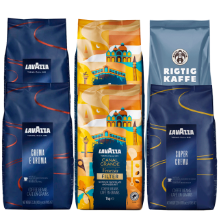 Rigtig Kaffe & Lavazza Mixpakke 6kg Hele kaffebønner