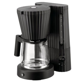 Alessi Plissé Kaffemaskine Sort