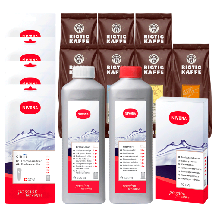 Nivona Plejepakke Inkl. 7x400g Rigtig Kaffe Organic