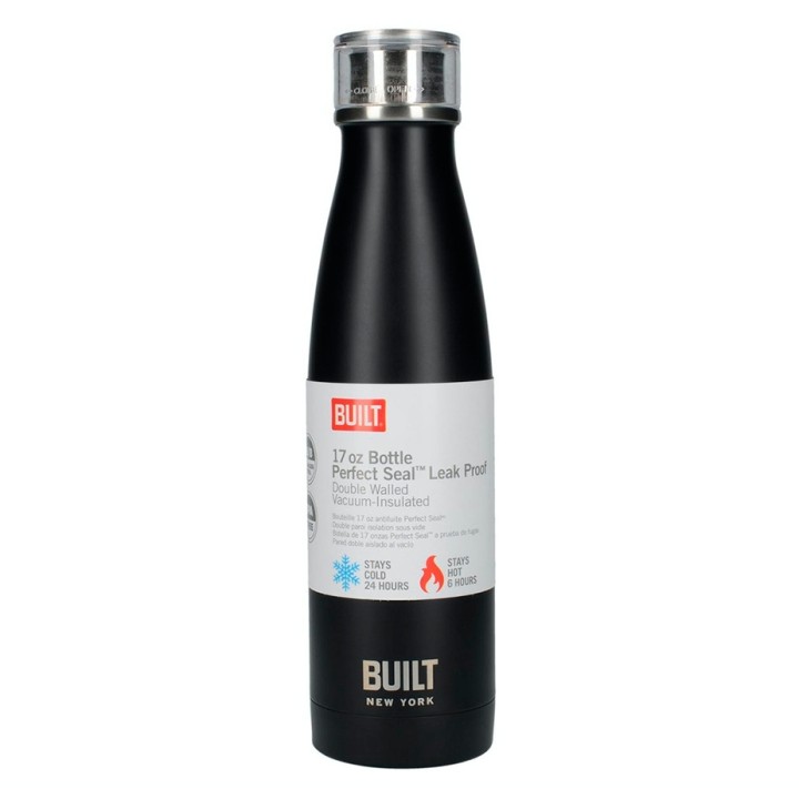 BUILT Perfect Seal Termoflaske 0,5 L Black
