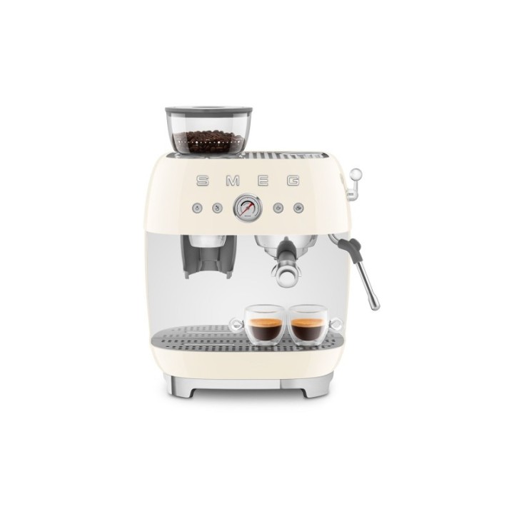 Smeg EGF03CREU Manuel espressomaskine Inkl. Kværn Creme