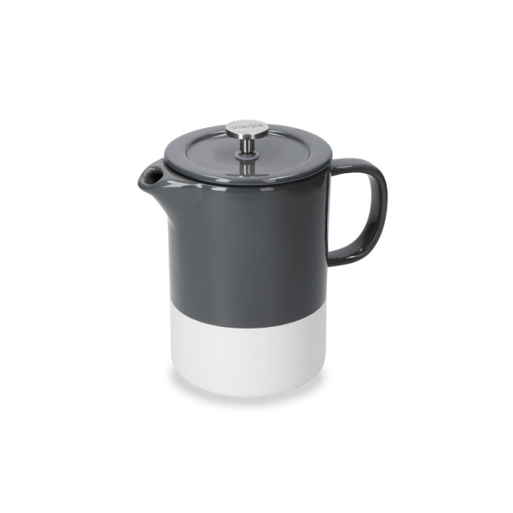 La Cafetière Barcelona 6 Kop. Stempelkande Inkl. Krus Cool Grey