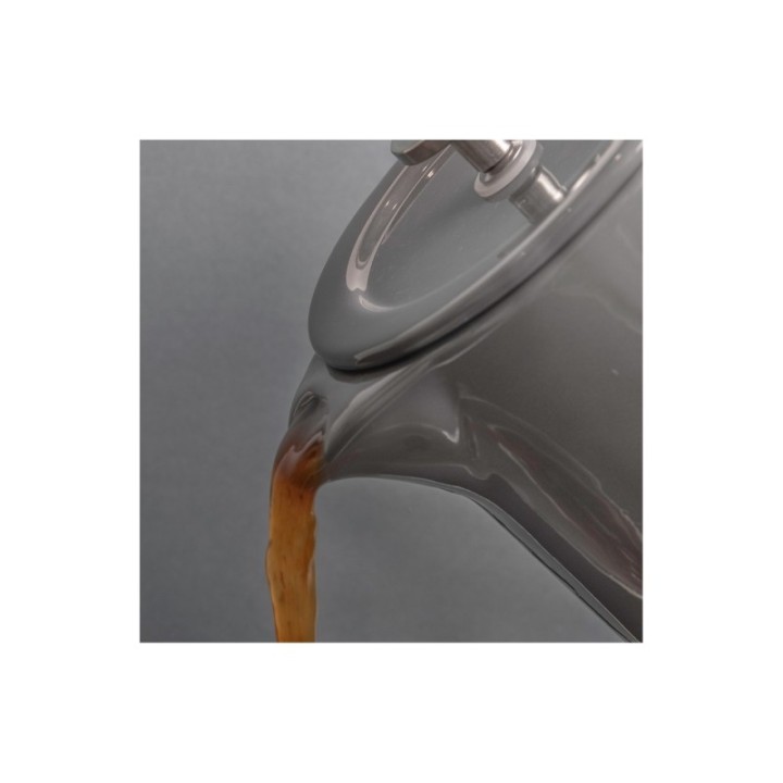 La Cafetière Barcelona 6 Kop. Stempelkande Inkl. Krus Cool Grey