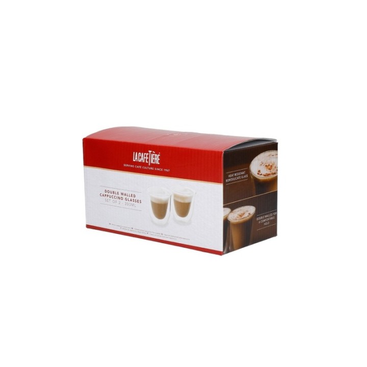 La Cafetière Dobbeltvægget Cappuccino 20 cl 2 Stk