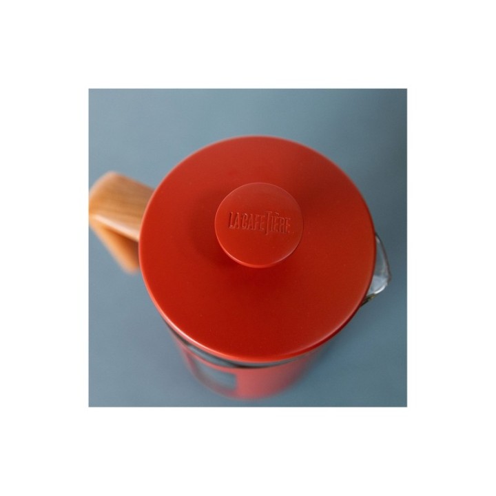 La Cafetière Pisa 8 Kop. Stempelkande Rød