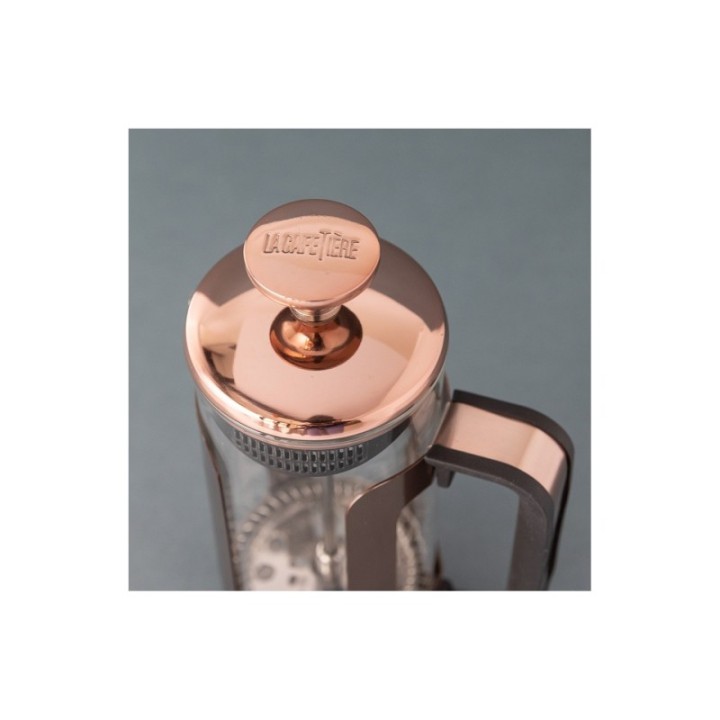 La Cafetière Roma 3 Kop. Stempelkande Kobber