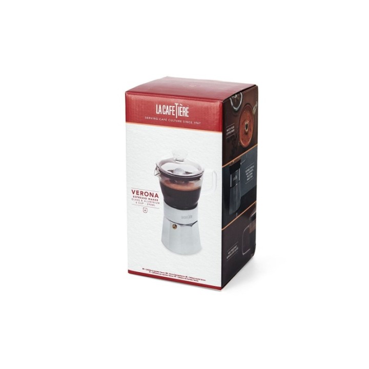 La Cafetière Verona 6 Kop. Espressokande Stål