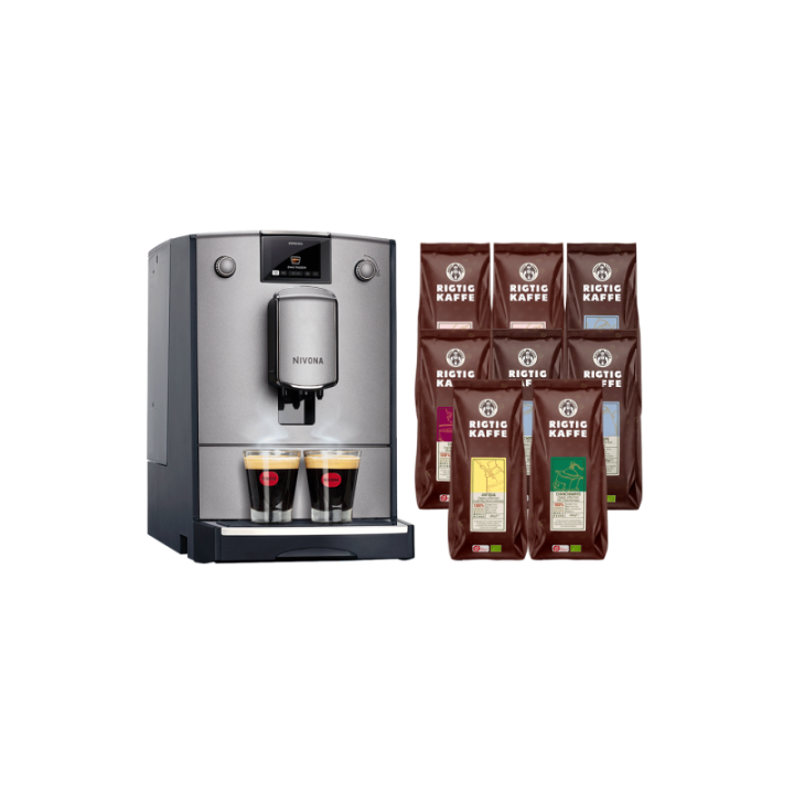Nivona NICR 695 Titan Espressomaskine Inkl. 8x400g Rigtig Kaffe Organic