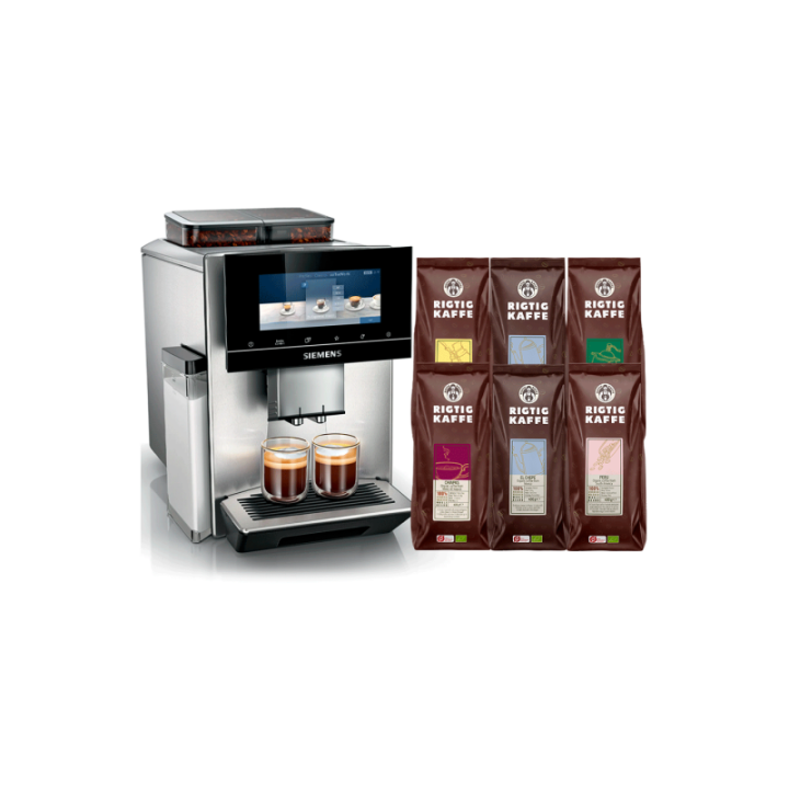 Siemens TQ907R03 EQ900 s700 Espressomaskine Inkl. 6x400g Rigtig Kaffe Organic