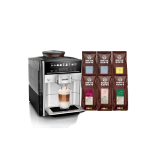 Siemens TE653M11RW EQ6 s300 Espressomaskine Inkl. 6x400g Rigtig Kaffe Organic