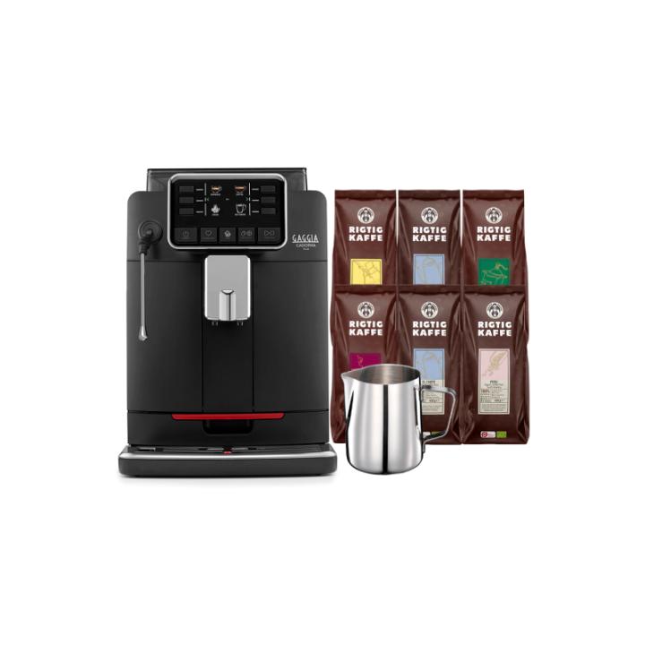 Gaggia Cadorna Plus Barista Espressomaskine Inkl. Mælkekande & 6x400g Rigtig Kaffe Organic