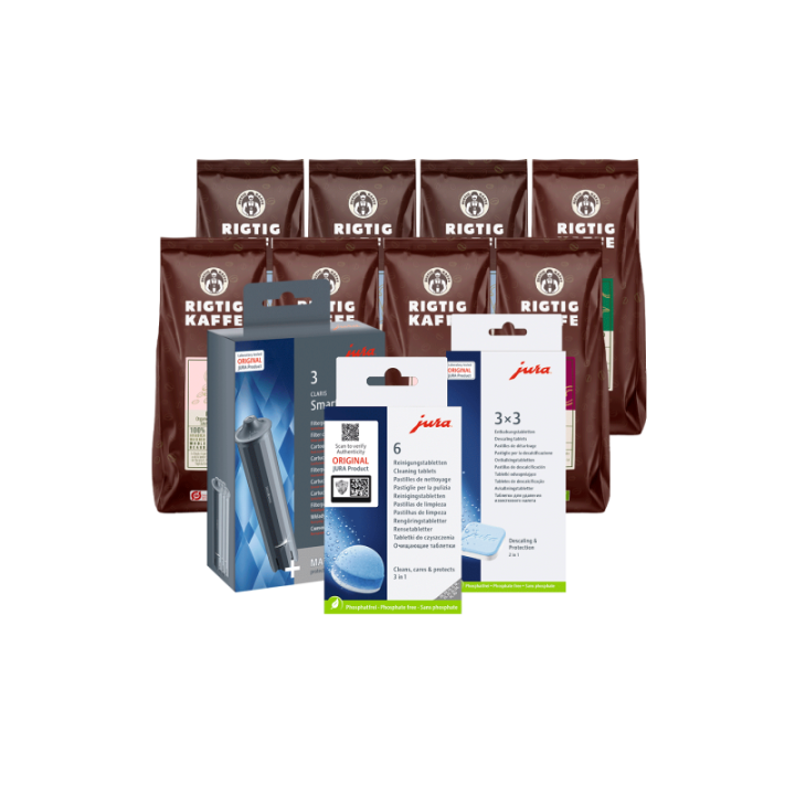 Jura Plejepakke - Claris Smart Inkl. 8x400g Rigtig Kaffe Organic