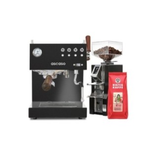 Ascaso Steel Duo Plus Black Espressomaskine Inkl. Eureka Libra & Kaffe