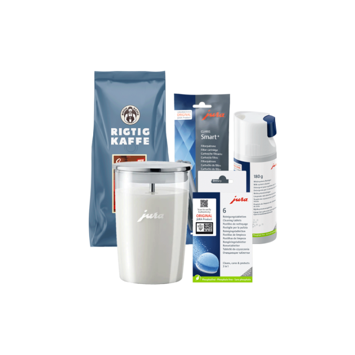 Jura Plejepakke - Claris Smart Inkl. Mælkebeholder & Kaffe