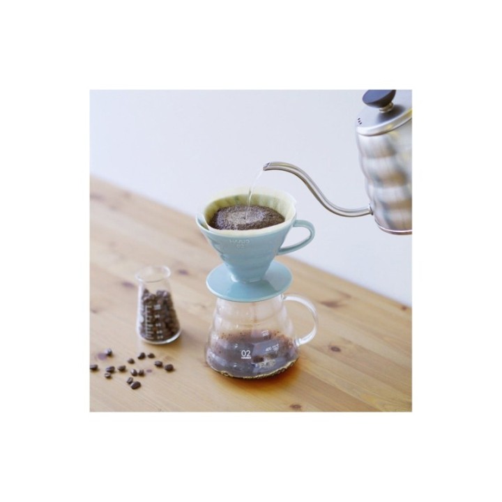 Hario V60-02 Keramik Dripper Lyseblå 2 Kop.