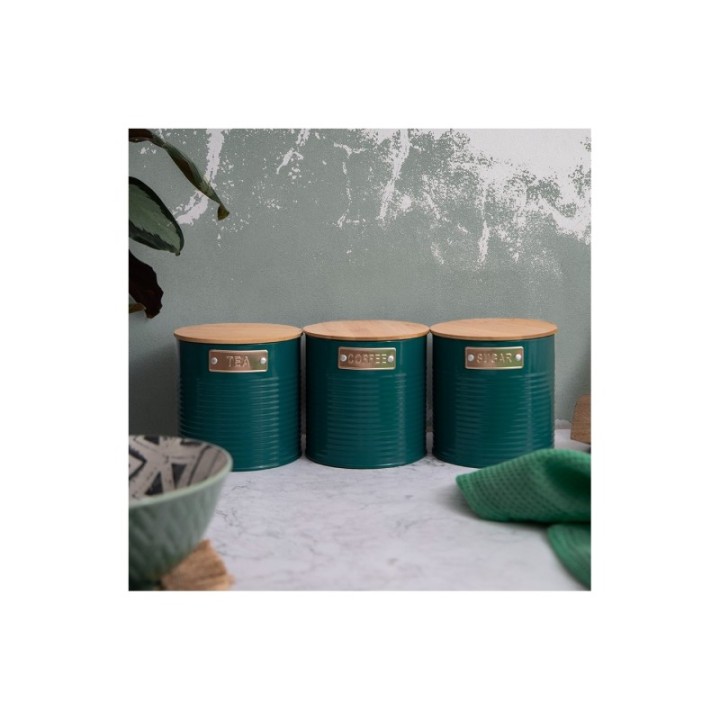 KitchenCraft Beholdere Mørkegrøn 3 Stk