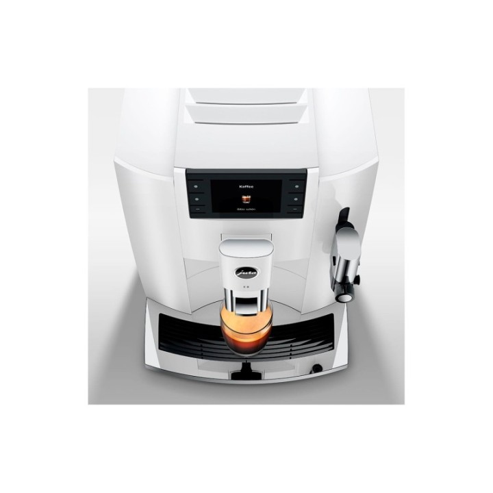 Jura E8 (EC) Piano White Espressomaskine Inkl. Tilbehør, Pleje & 3kg Super Crema
