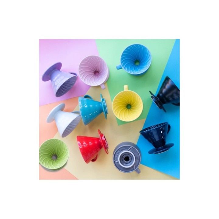 Hario Filterbryg Sæt Inkl. V60-02 Keramik Dripper 2 Kop & Glaskande 0,4 L