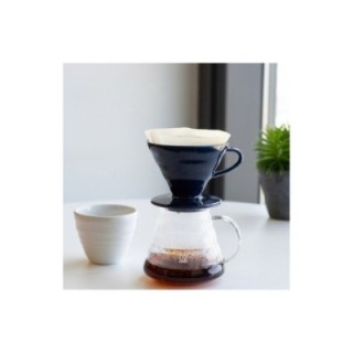 Hario Filterbryg Sæt Inkl. V60-02 Keramik Dripper 2 Kop, Glaskande 0,4 L & Kedel