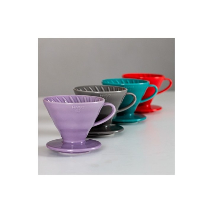 Hario Filterbryg Sæt Inkl. V60-02 Keramik Dripper 2 Kop, Glaskande 0,4 L & Kedel