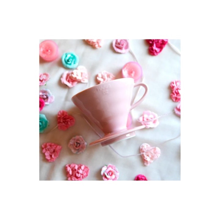 Hario Filterbryg Sæt Inkl. V60-02 Keramik Dripper 2 Kop, Server 0,6 L & Kedel