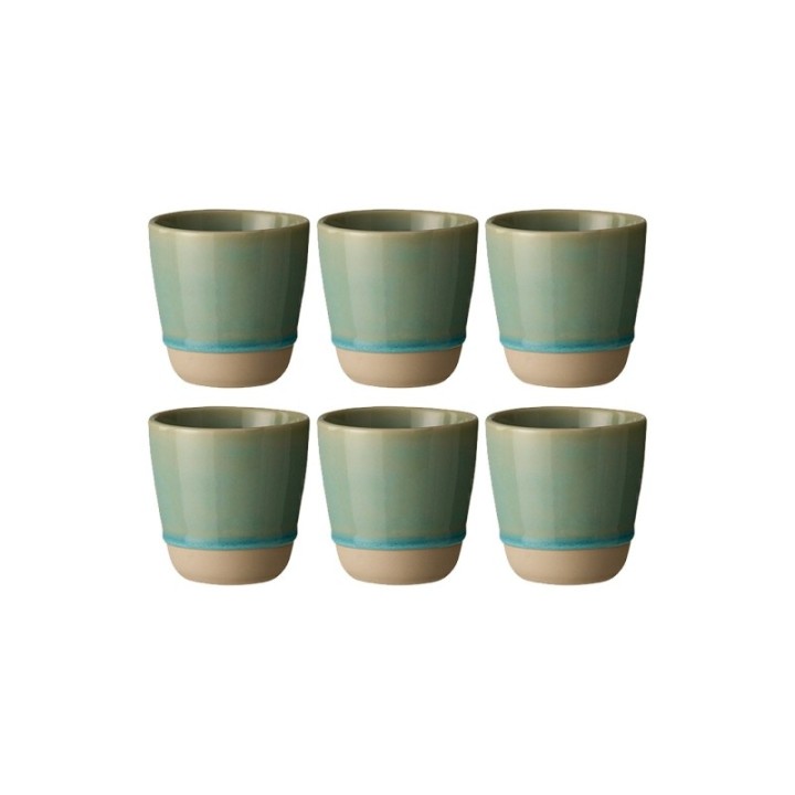 Aida RAW Colour Krus 30 cl 6 Stk Greenish