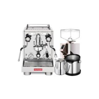 La Pavoni New Botticelli Evolution Inkl. Eureka Turbo, Baristaudstyr & Kopper