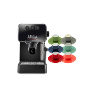 Gaggia Espresso Evolution Sort Inkl. Club House Maniko Espresso 6 Stk