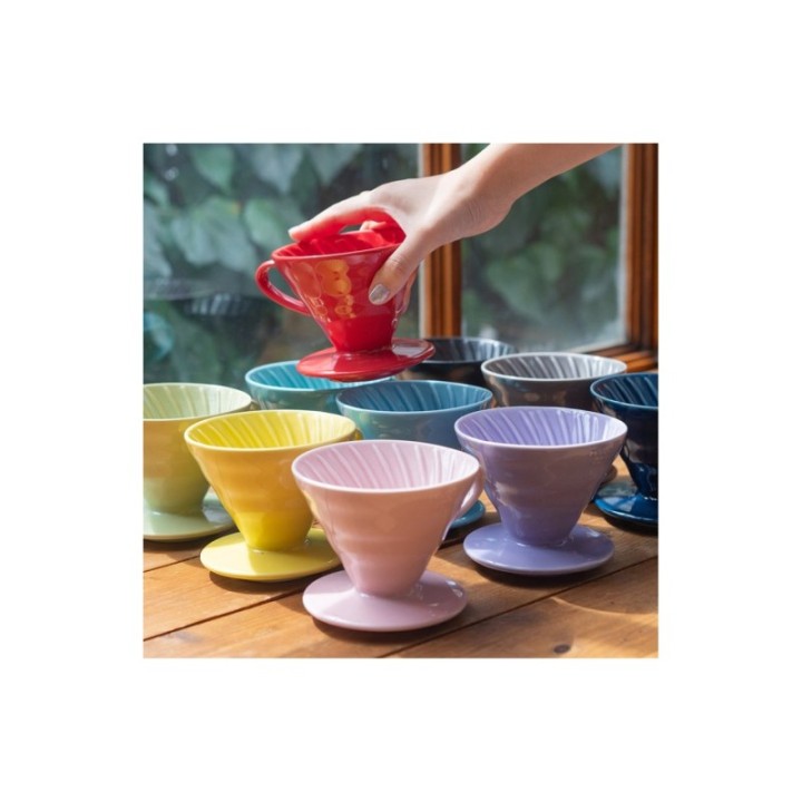 Hario V60-02 Keramik Dripper Smokey Grøn 2 Kop.