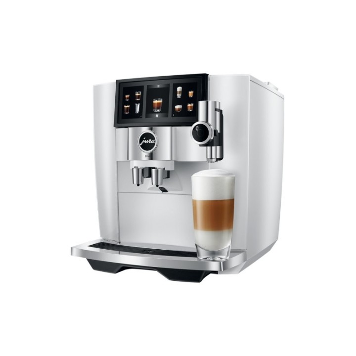 Jura J8 Twin (EA) Diamond White Inkl. Mælkebeholder, Sirup & Kaffe