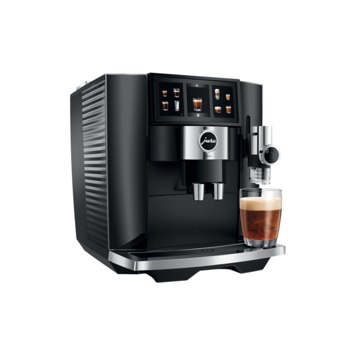 Jura J8 Twin (EA) Diamond Black Inkl. Mælkebeholder, Sirup & Kaffe