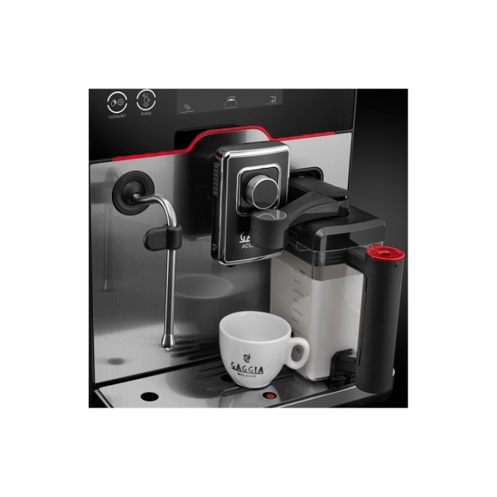 Gaggia Accademia Stål Espressomaskine Inkl. Mælkekande & 3x400g Rigtig Kaffe