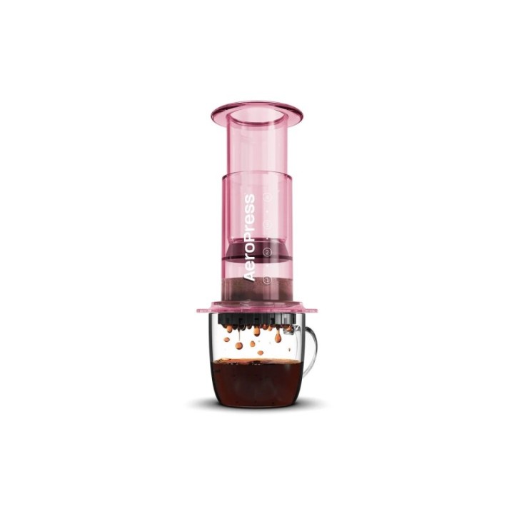 AeroPress Clear Pink Rejsebrygger