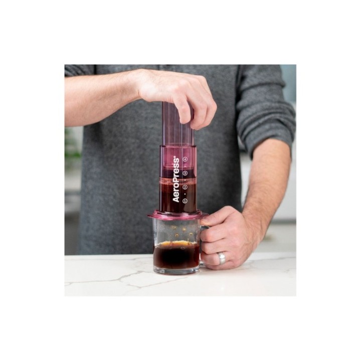 AeroPress Clear Pink Rejsebrygger