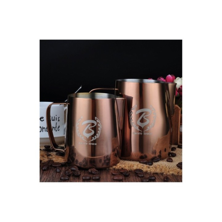 Barista Space Rosa Guld Mælkekande 0,35L