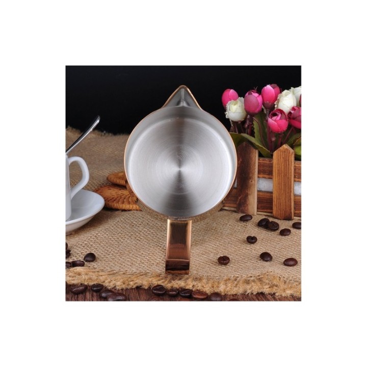 Barista Space Rosa Guld Mælkekande 0,35L