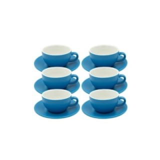 Club House Tulipano Cappuccino m. Underkop Mat Blå 26 cl 6 Stk