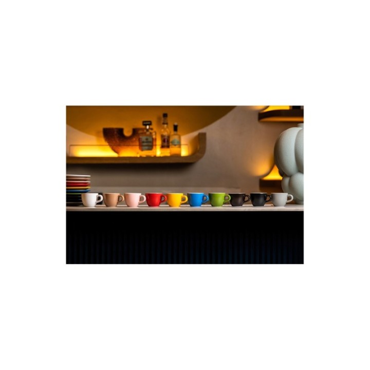 Club House Tulipano Espresso m. Underkop Mat Sort 7 cl 6 Stk