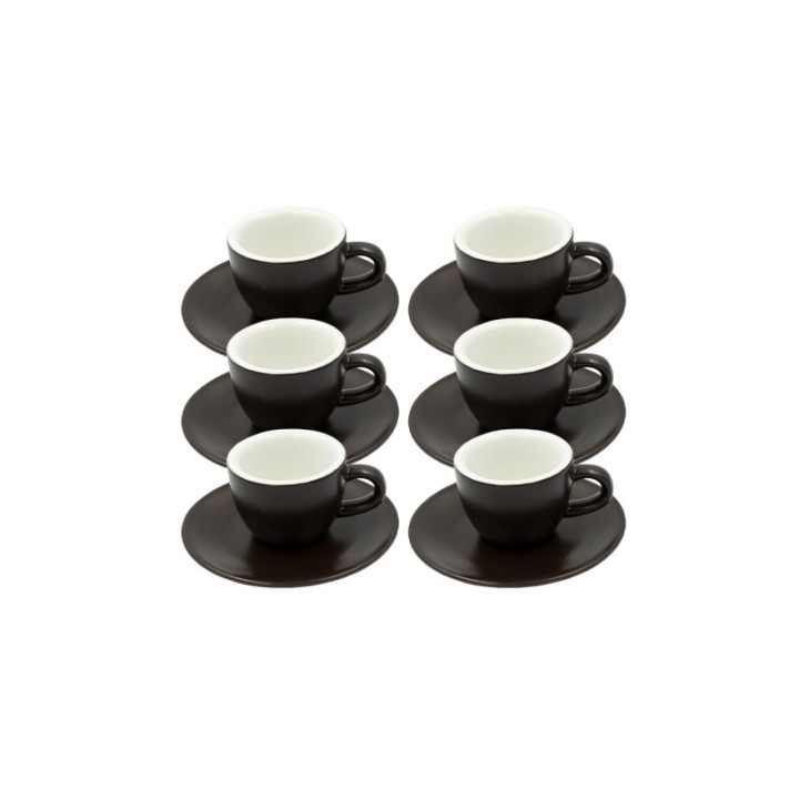 Club House Tulipano Espresso m. Underkop Mat Brun 7 cl 6 Stk