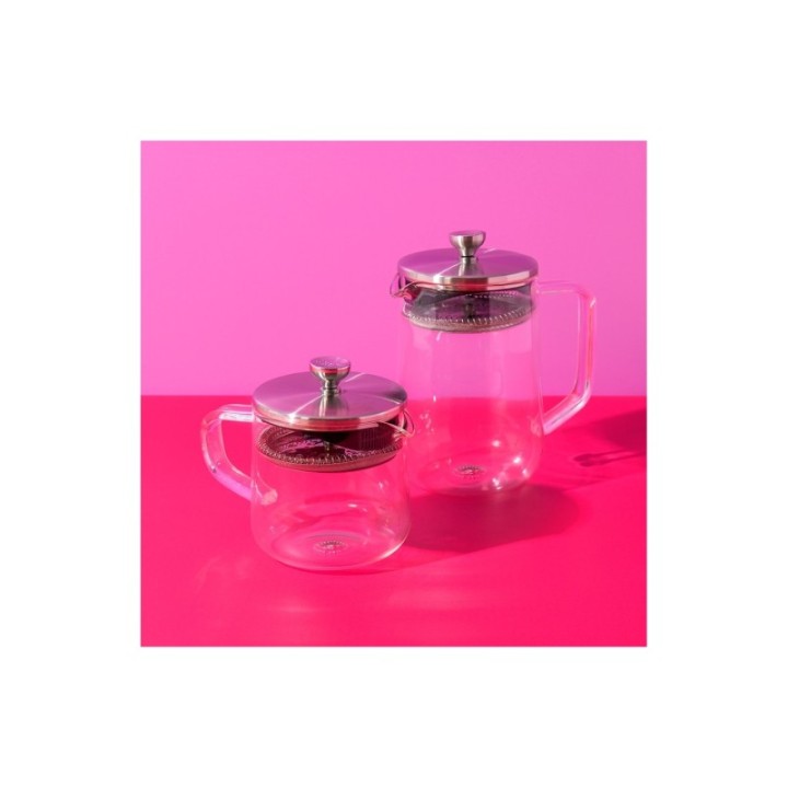 La Cafetière 4 Kop. Tebrygger Stål/Glas